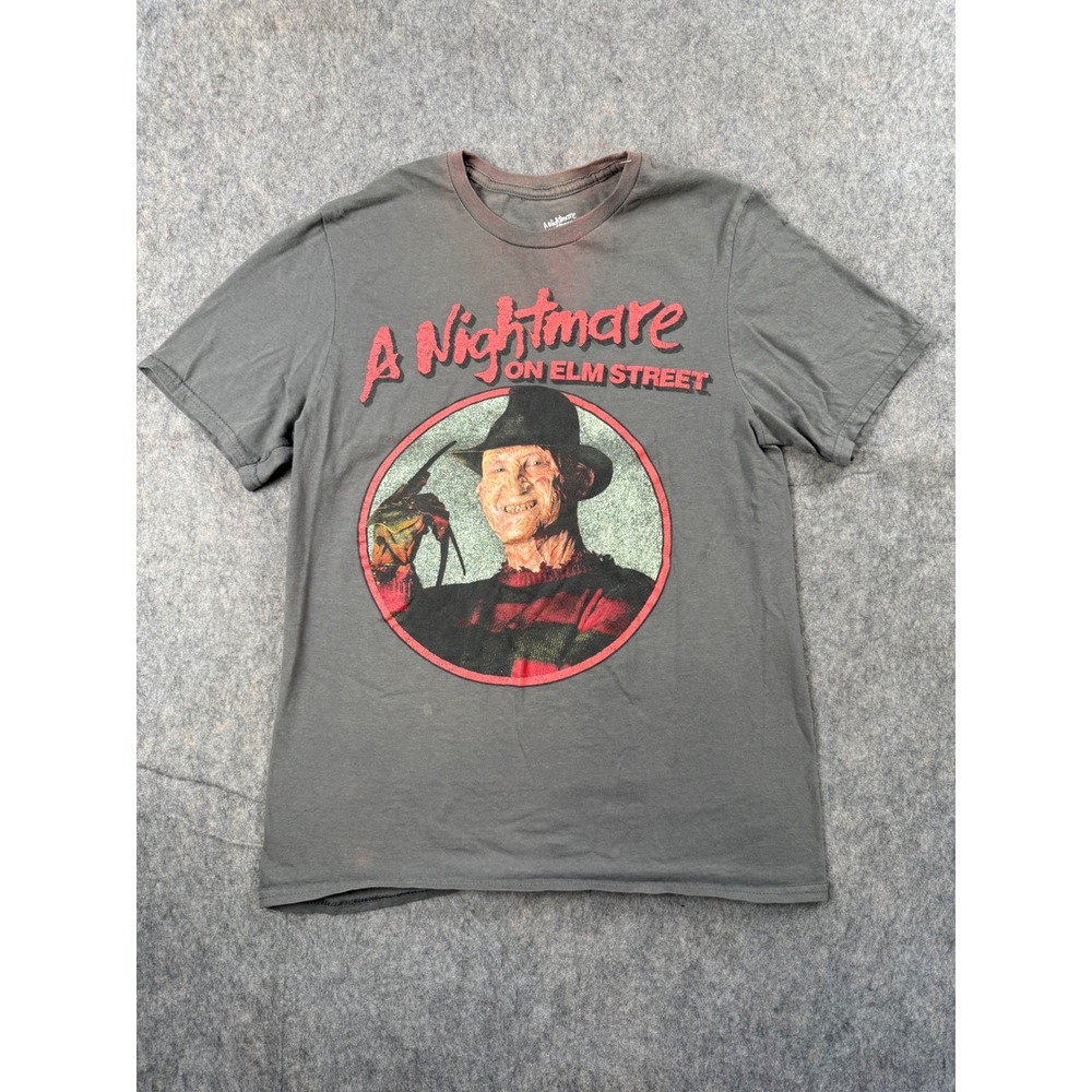 A Nightmare on Elm Street Shirt Mens S Gray Cotton Freddy Krueger Horror Movie